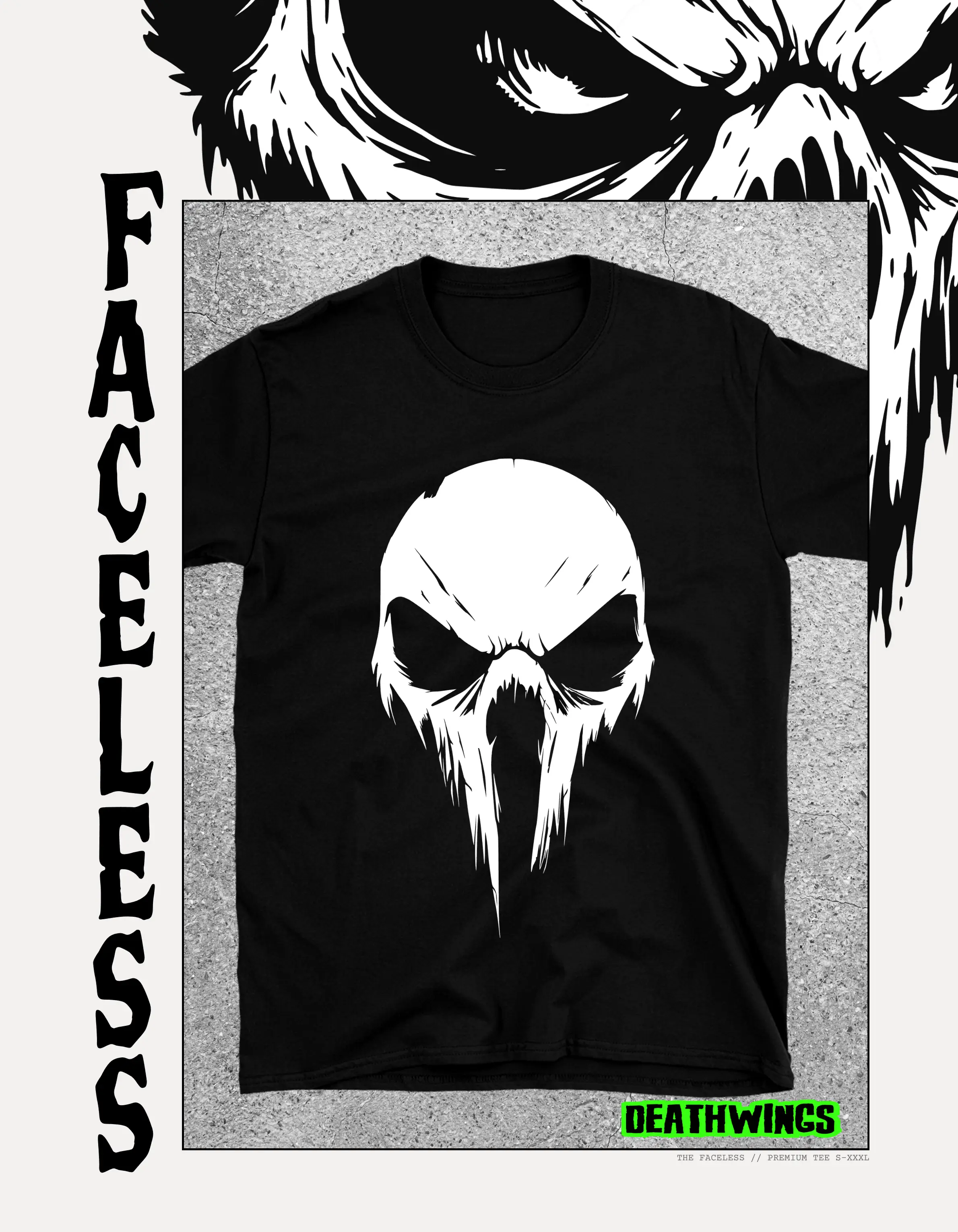 The Faceless One - Premium Heavyweight Tee